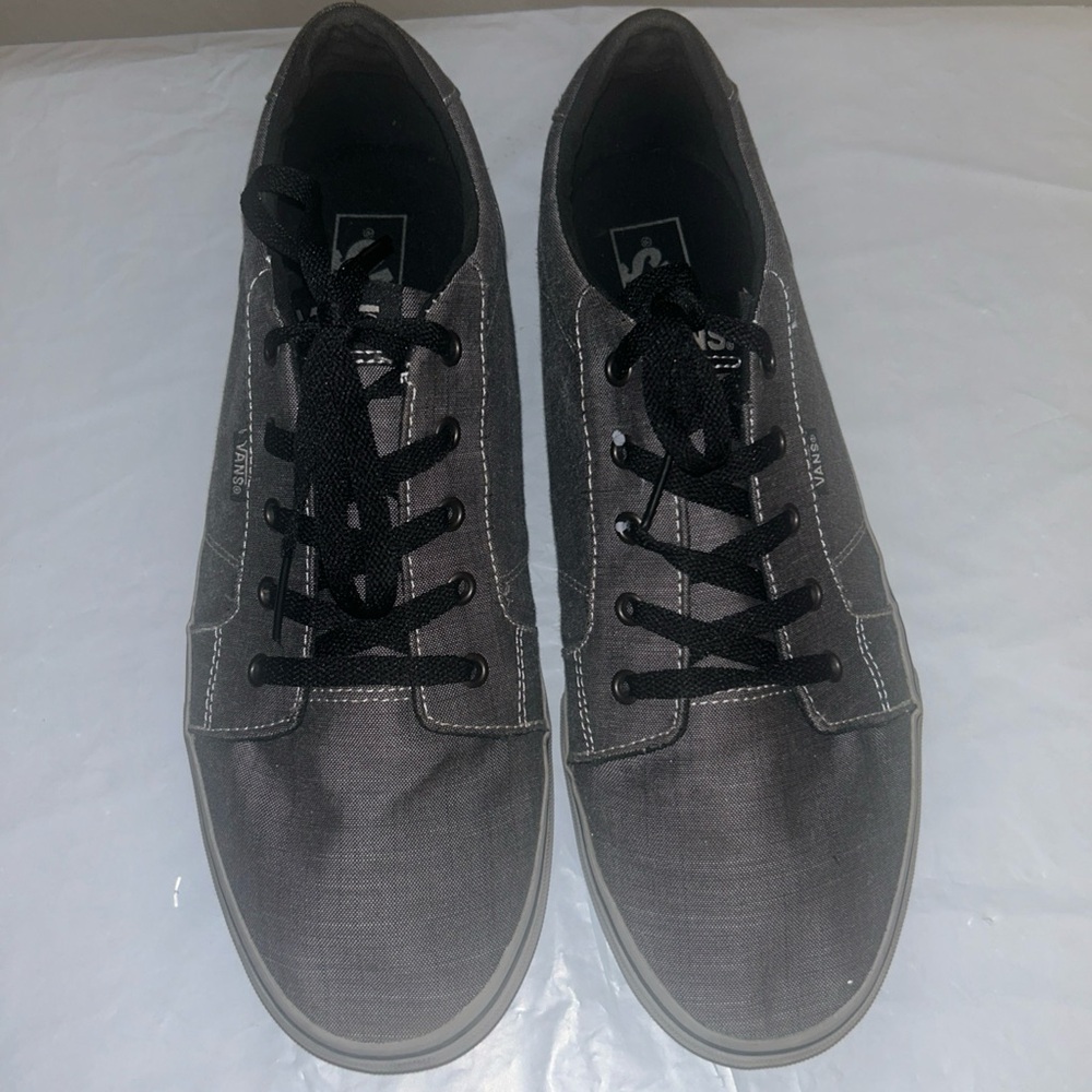 Men’s Vans Gray Sneakers with Black Laces